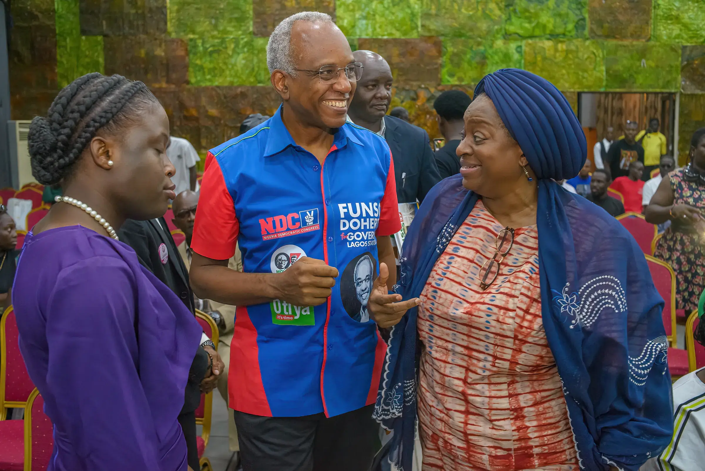 Funso Doherty with people at Felabration 2026.