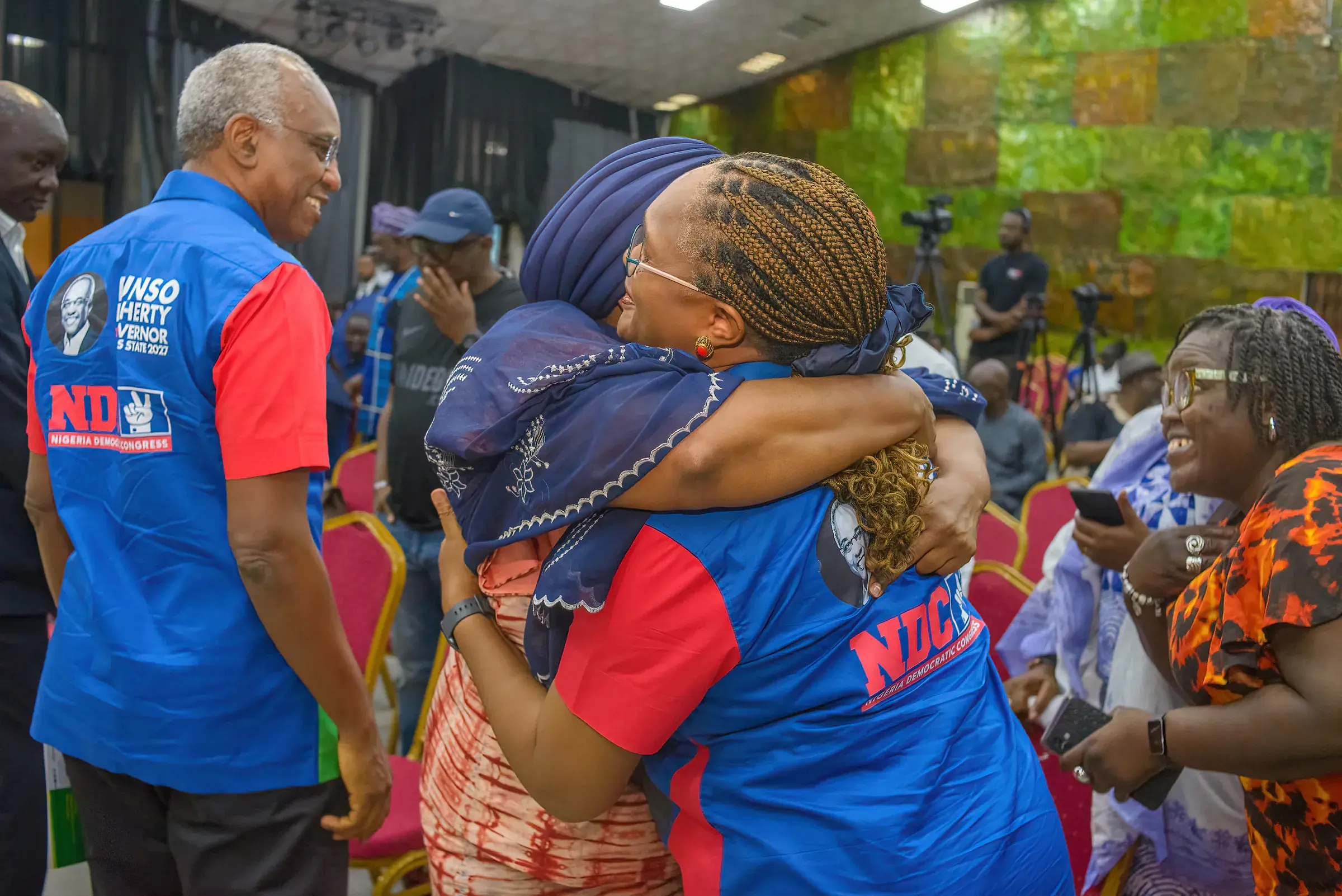Funso Doherty with people at Felabration 2026.